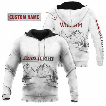 Personalized Coors Light Beer Custom Name 3d Hoodie Moonbestprint