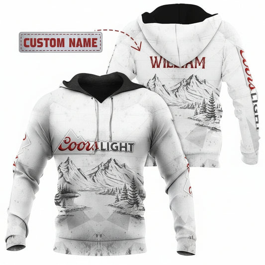 Personalized Coors Light Beer Custom Name 3d Hoodie Moonbestprint