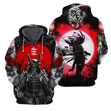 Samurai Japan For Men And Women 3d Hoodie Zip Hoodie Moonbestprint