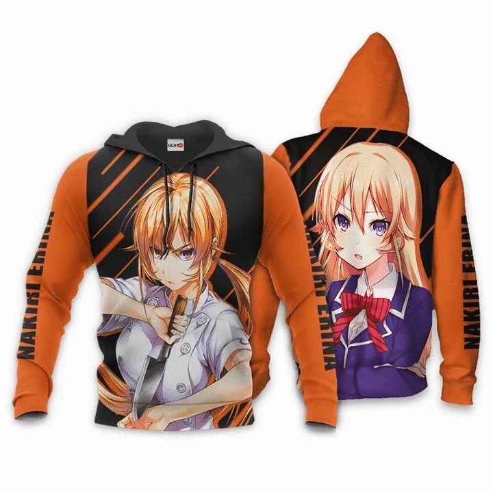 Food Wars Nakiri Erina Shokugeki No Soma Anime Manga For Men And Women 3d Hoodie Zip Hoodie Moonbestprint