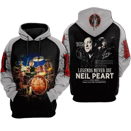 Neil Diamond 1952 2020 Legends Never Die Niel Peart Signature 3d Hoodie Moonbestprint