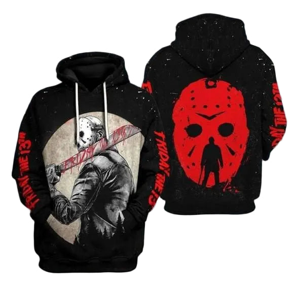 Jason Voorhees With Knife 3d Hoodie Moonbestprint
