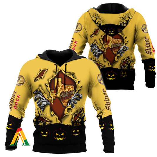Scary Night Halloween Shiner Bock Beer Hoodie &amp; Zip Hoodie Moonbestprint