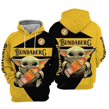 Baby Yoda Rum Bundaberg 3d All Over Print Hoodie, Zip-up Hoodie Moonbestprint