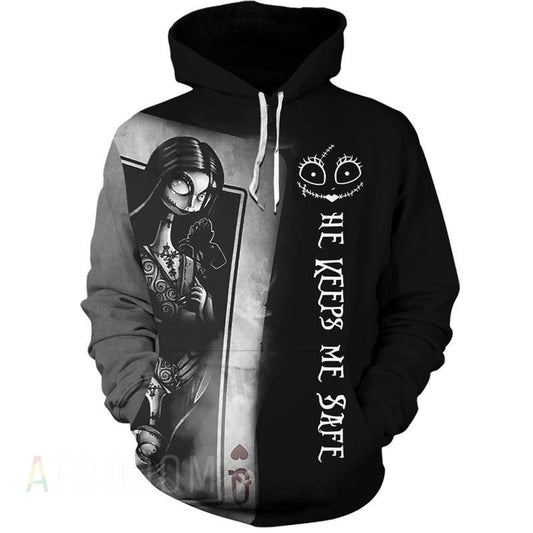 Jack Skellington And Sally Couple Hoodie 2, Gift For Fan 3d All Over Print Shirt Hoodie Moonbestprint
