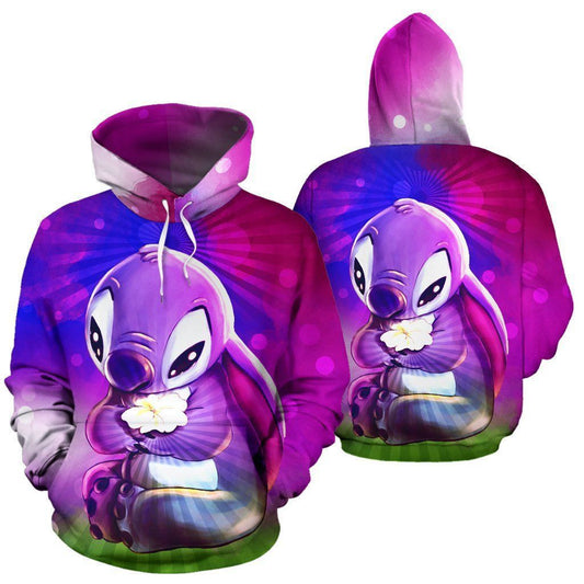 Cartoon Lilo And Stitch Over Print 3d Hoodie Zip Hoodie 1150 Moonbestprint