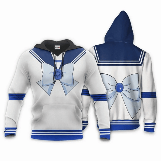 Sailor Mercury Sailor Moon Anime Manga For Men And Women 3d Hoodie Zip Hoodie Moonbestprint