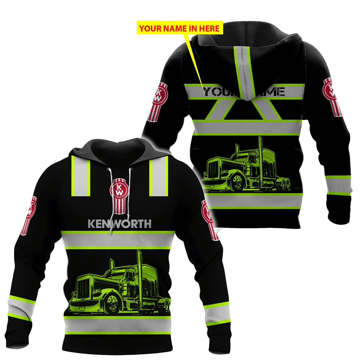 Custom Name Kenworth Trucks Racing Team 7k888 Fan Gift 3d Zip Hoodie Hoodie Ii0 Moonbestprint
