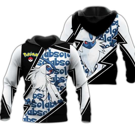 Absol Pokemon Anime Manga For Men And Women 3d Hoodie Zip Hoodie Moonbestprint
