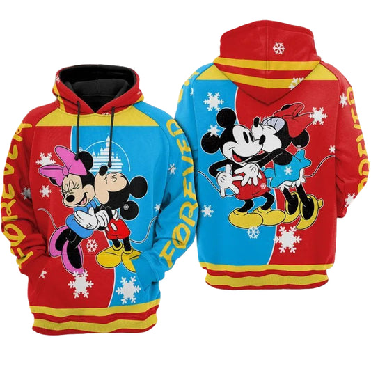 Mickey Kiss Minnie Over Print 3d Hoodie Zip Hoodie 17 Moonbestprint