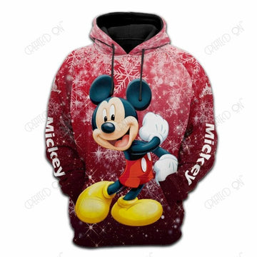 Disney Anime Hoodie For Men Mickey Mouse Print Jacket 3d Baseball Uniform Pullover Hoodie For Men And Women Moonbestprint