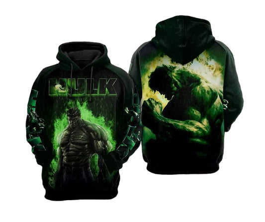 Hulk Avengers Over Print 3d Hoodie Zip Hoodie Moonbestprint