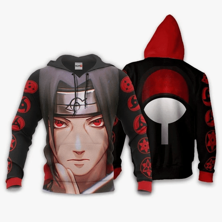 Uchiha Itachi Sharingan Eyes Anime Manga For Men And Women 3d Hoodie Zip Hoodie Moonbestprint