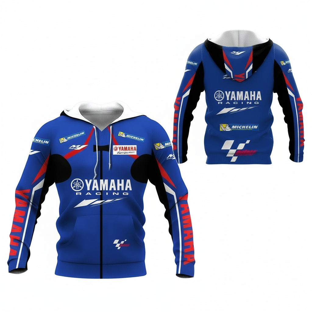Motogp Yamaha Factory Racing Team All Over Print Hoodie, Zip Hoodie 110 Moonbestprint