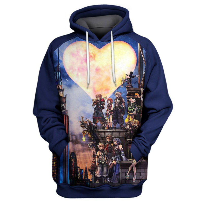 Kingdom Hearts Hoodie Zip Hoodie Moonbestprint