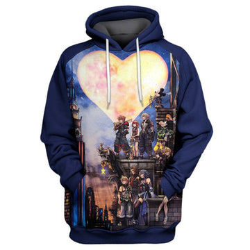 Kingdom Hearts Hoodie Zip Hoodie Moonbestprint