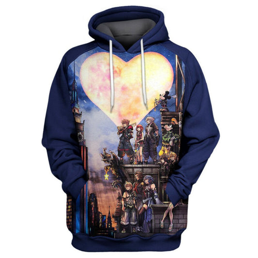 Kingdom Hearts Hoodie Zip Hoodie Moonbestprint