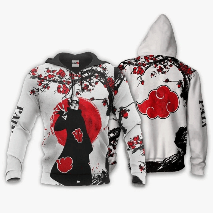 Akatsuki Nagato Anime Manga Naruto For Men And Women 3d Hoodie Zip Hoodie Moonbestprint