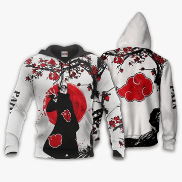 Akatsuki Nagato Anime Manga Naruto For Men And Women 3d Hoodie Zip Hoodie Moonbestprint