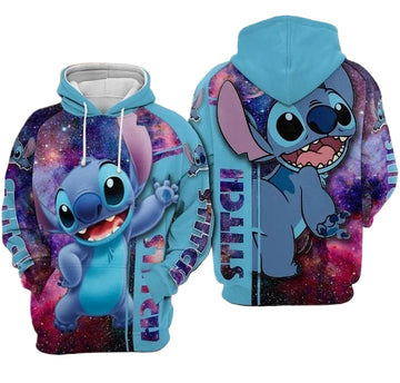 Lilo And Stitch Cute Lover 3d Hoodie Zip Hoodie 1060 Moonbestprint