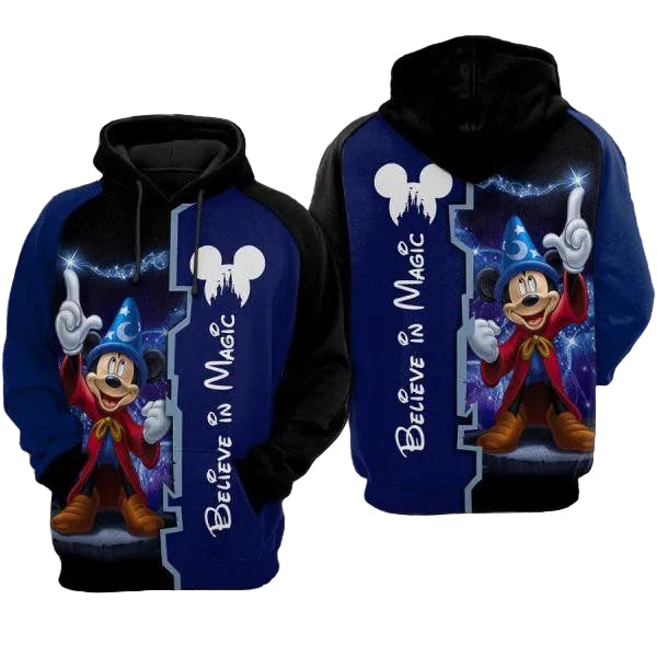 Mickey Mouse Believe In Magic Disney Cartoon 2k742 Lover Gift ,mickey Disney All Over Print 3d Hoodie4 Moonbestprint