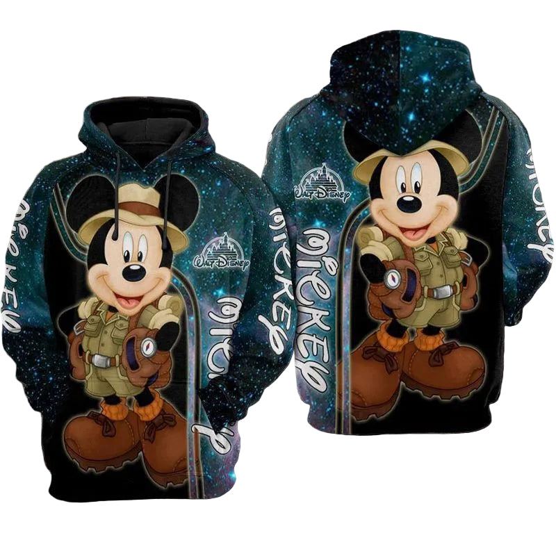 Mickey Mouse The Exploer Disney Over Print 3d Hoodie Zip Hoodie 624 Moonbestprint