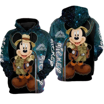 Mickey Mouse The Exploer Disney Over Print 3d Hoodie Zip Hoodie 624 Moonbestprint