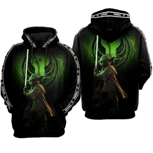 Star Wars Yoda Master Jedi All Over Print Hoodie Moonbestprint