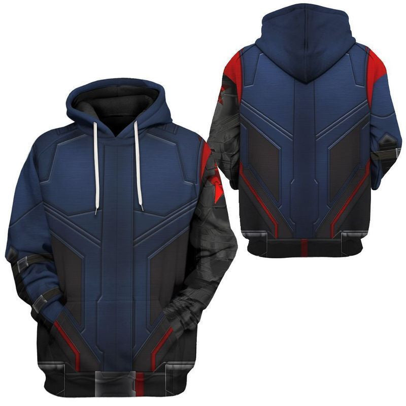 New Winter Soldier Over Print 3d Hoodie Zip Hoodie Moonbestprint