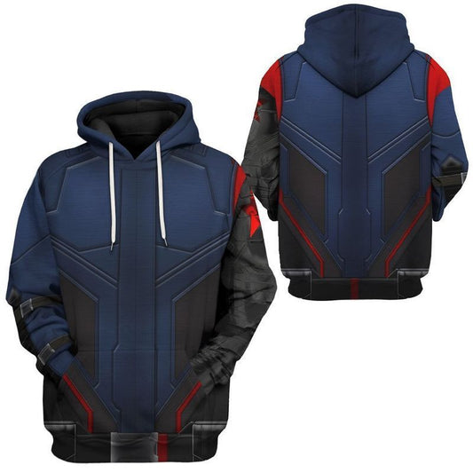 New Winter Soldier Over Print 3d Hoodie Zip Hoodie Moonbestprint