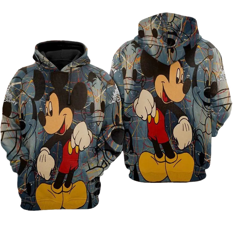 Mickey Over Print 3d Hoodie Zip Hoodie 490 Moonbestprint