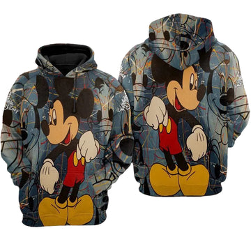 Mickey Over Print 3d Hoodie Zip Hoodie 490 Moonbestprint