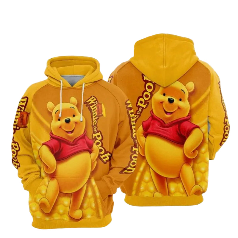 Winnie The Pooh Hony 1 Over Print 3d Hoodie Zip Hoodie Moonbestprint