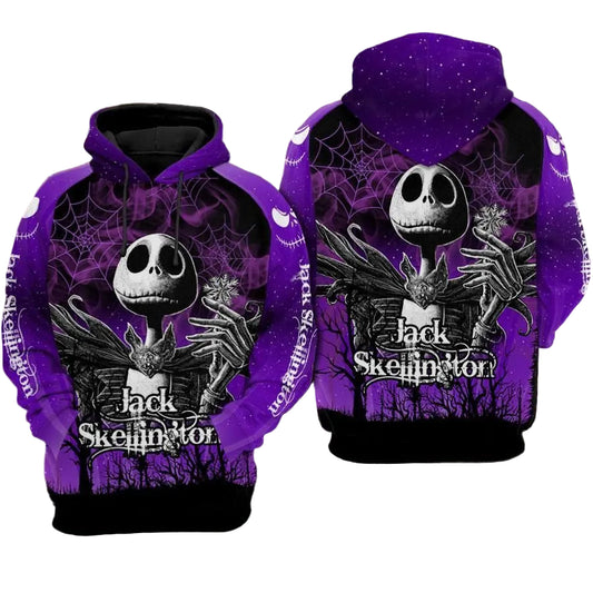 Jack Skellington Over Print 3d Hoodie Zip Hoodie 225 Moonbestprint