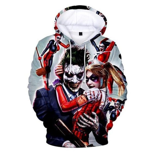 Harley Quinn Joker Mad Love Dc Over Print 3d Hoodie Zip Hoodie Moonbestprint