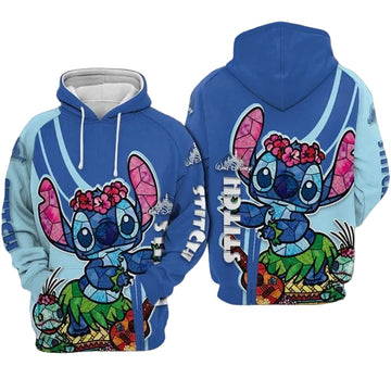 Lilo And Stitch Cute Lover X 3d Hoodie Zip Hoodie Moonbestprint