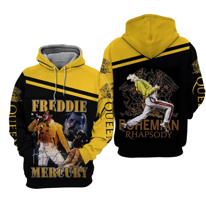 Freddie Mercury Singer 3d Hoodie Zip Hoodie Moonbestprint