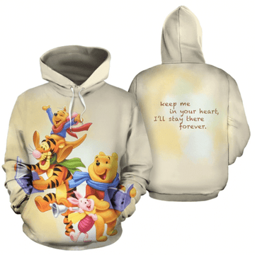 Winnie The Pooh Keep Me In Your Heart I Ll Stay Forever Unisex Hoodie Moonbestprint