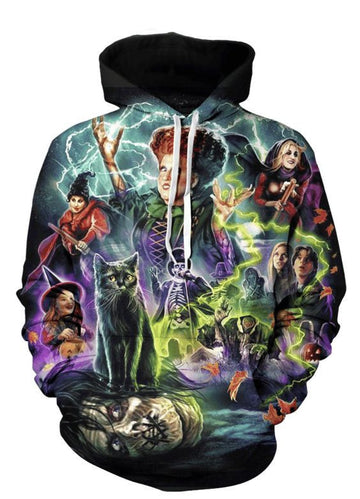 Hocus Pocus Squad V1 B394 3d Pullover Printed Over Unisex Hoodie Moonbestprint
