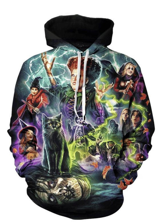 Hocus Pocus Squad V1 B394 3d Pullover Printed Over Unisex Hoodie Moonbestprint