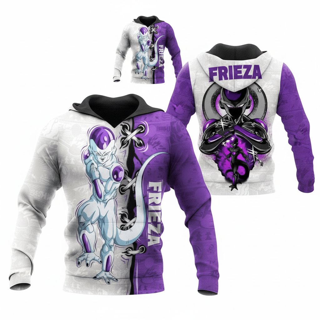 Dragon Ball Frieza Fan Gift, Dragon Ball Frieza Aop Hoodie Moonbestprint