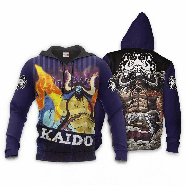 Yonko Kaido One Piece Anime Manga For Men And Women 3d Hoodie Zip Hoodie Moonbestprint