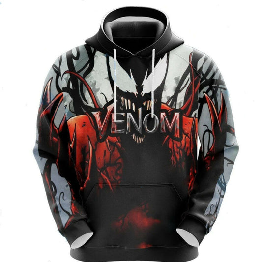 Marvel Hoodie Venom Hoodie Red Venom 3d Hoodie Zip Hoodie Moonbestprint