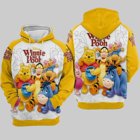 Winnie The Pooh Movie Disney 3 Over Print 3d Hoodie Zip Hoodie Moonbestprint