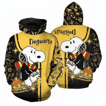 Harry Potter X Snoopy 3d Hoodie Zip Hoodie Moonbestprint