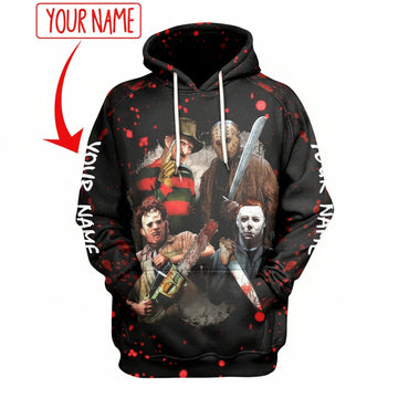 Gift Ideas Halloween Horror Unisex Raglan Hoodie Moonbestprint