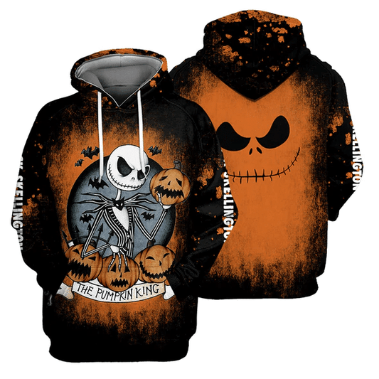 Jack Skellington The Nightmare Before Christmas 162 Fan Gift Stylist Unisex Cartoon Graphic Outfits Aop Hoodie, Zip Hoodie Moonbestprint