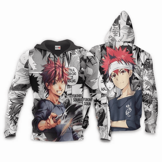 Shokugeki No Soma Yukihira Souma Food Wars Anime Manga For Men And Women 3d Hoodie Zip Hoodie Moonbestprint
