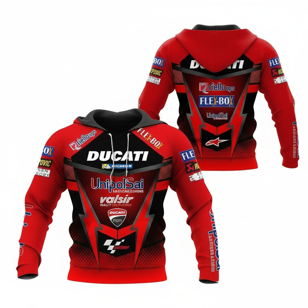 Ducati Shirt Fan Gift 167, Stylist Unisex 3d Hoodie Zip Hoodie Moonbestprint