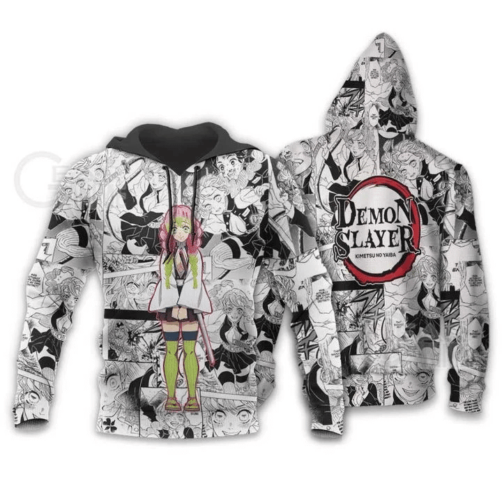 Mitsuri Kanroji Anime Manga Demon Slayer Kimetsu No Yaiba For Men And Women 3d Hoodie Zip Hoodie Moonbestprint